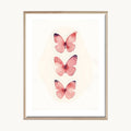 Cuadro Infantil Mariposas Pastel