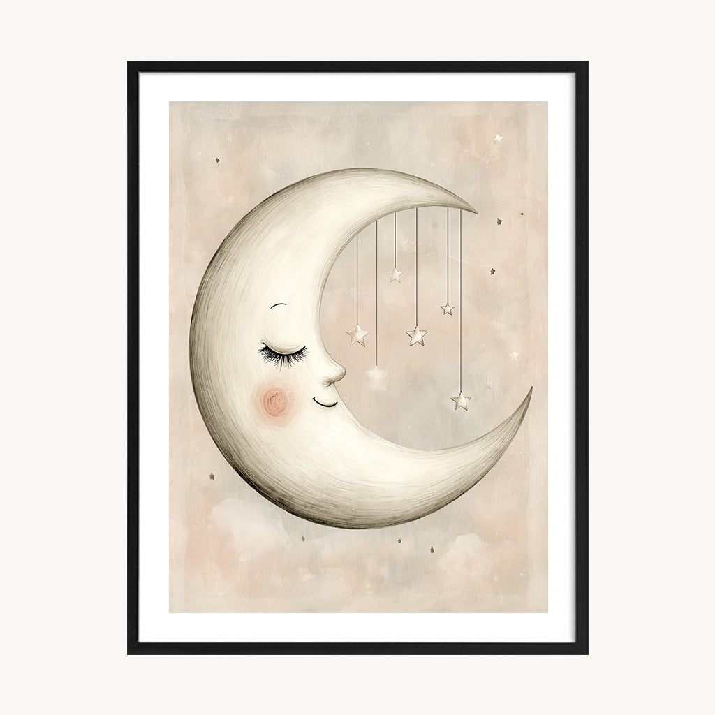 Set Cuadros Tríptico Infantil Sol Luna Decorativo