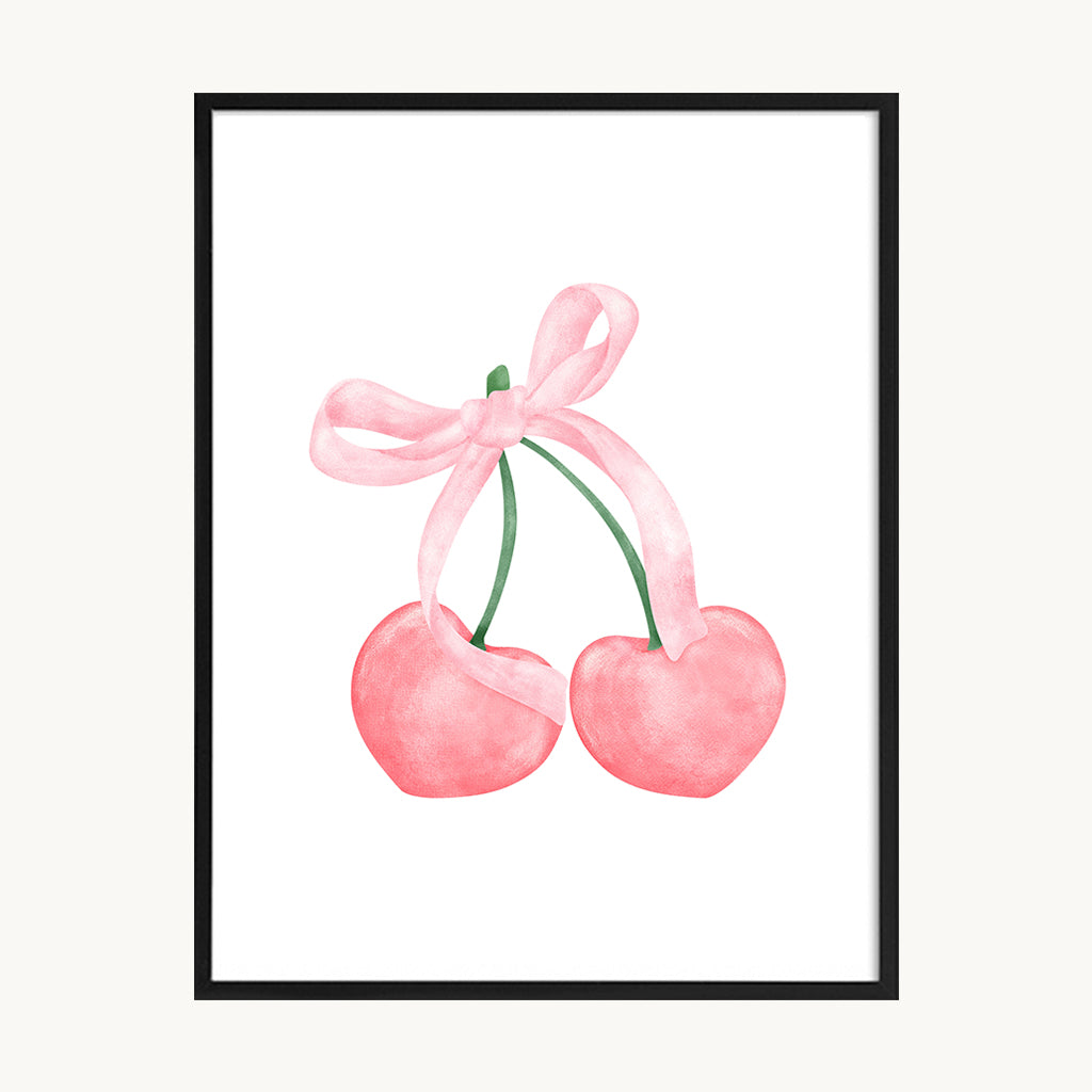 Cuadro Infantil Cerezas Rosadas