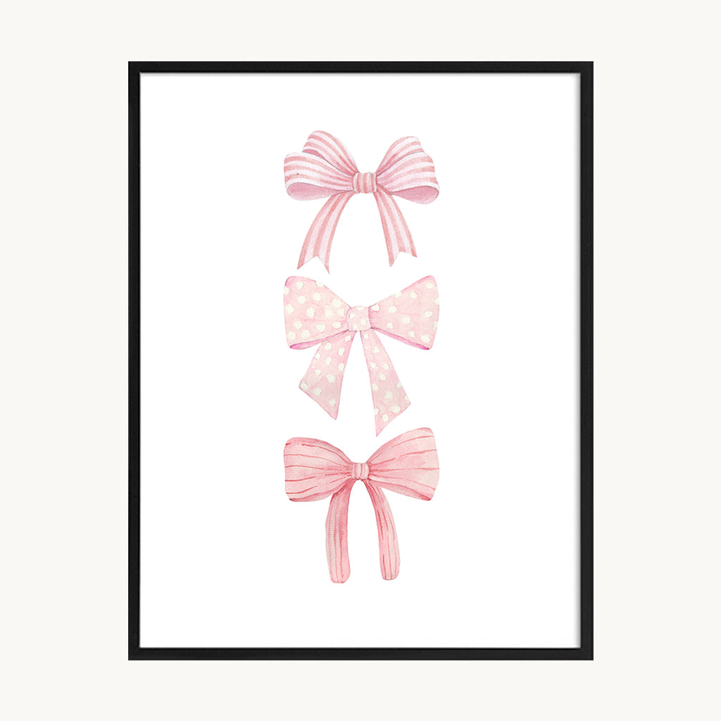 Cuadro Infantil Lazos Rosados