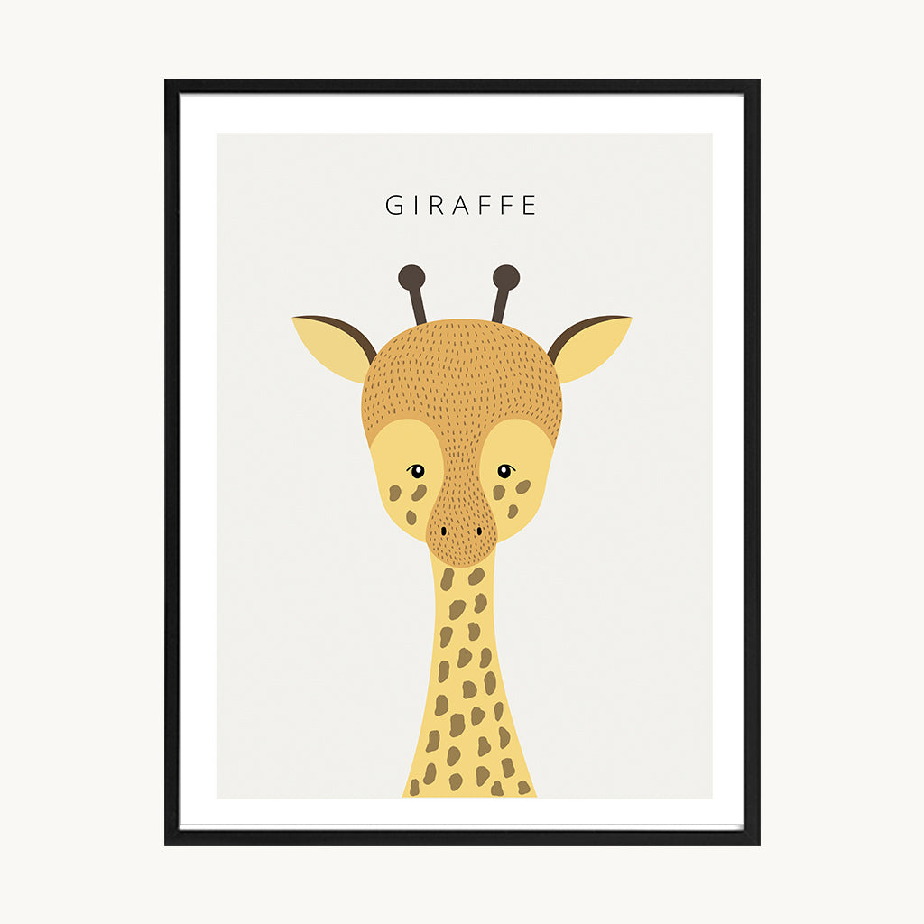 Cuadro Infantil Jirafa Minimal