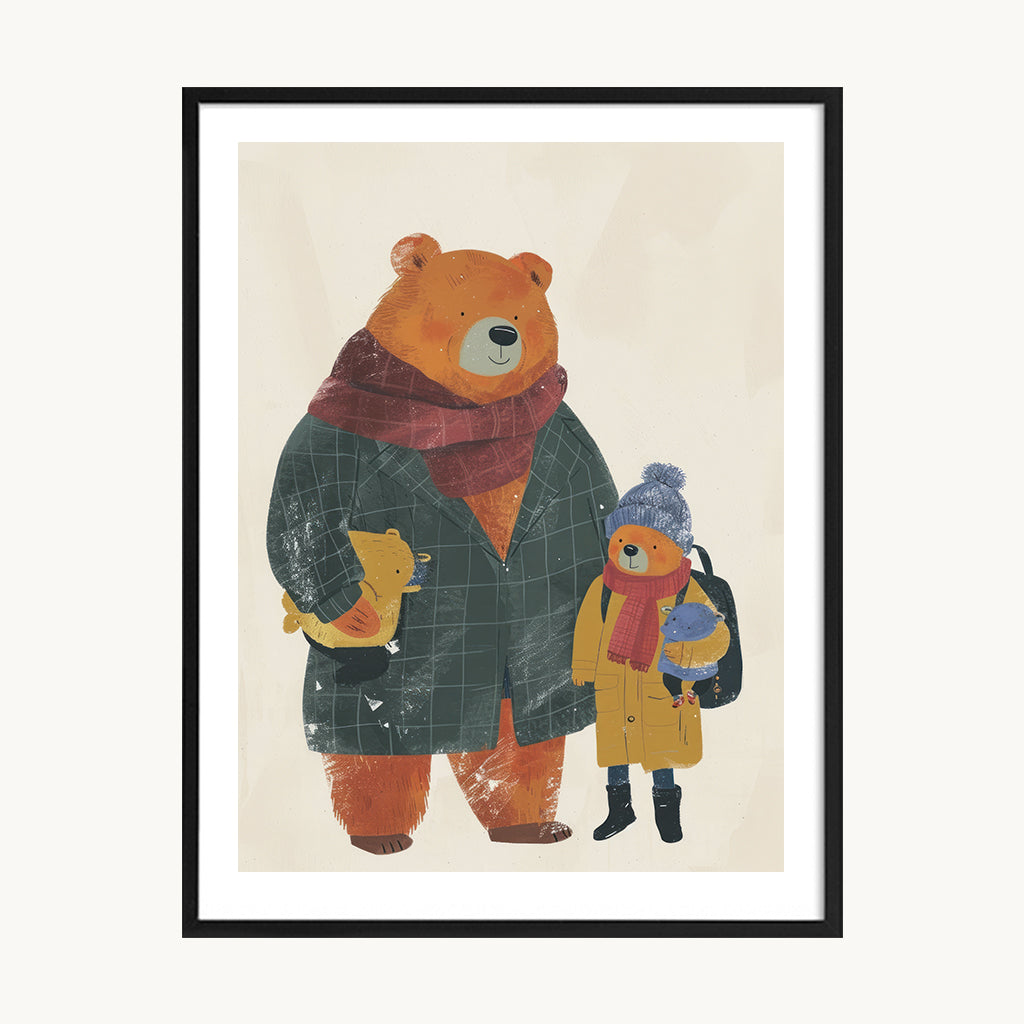 Cuadro Infantil Oso Protector
