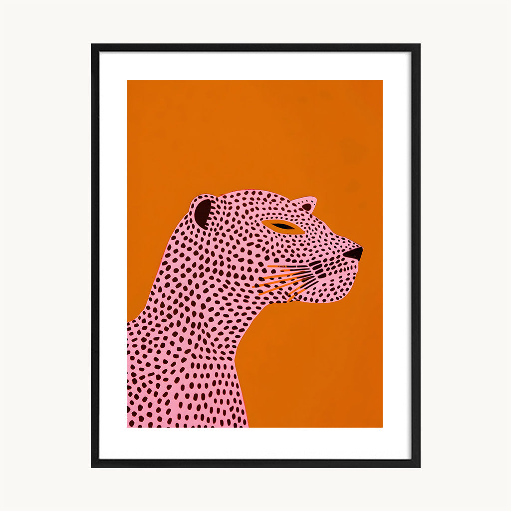 Cuadro Infantil Tigre Rosa Pop