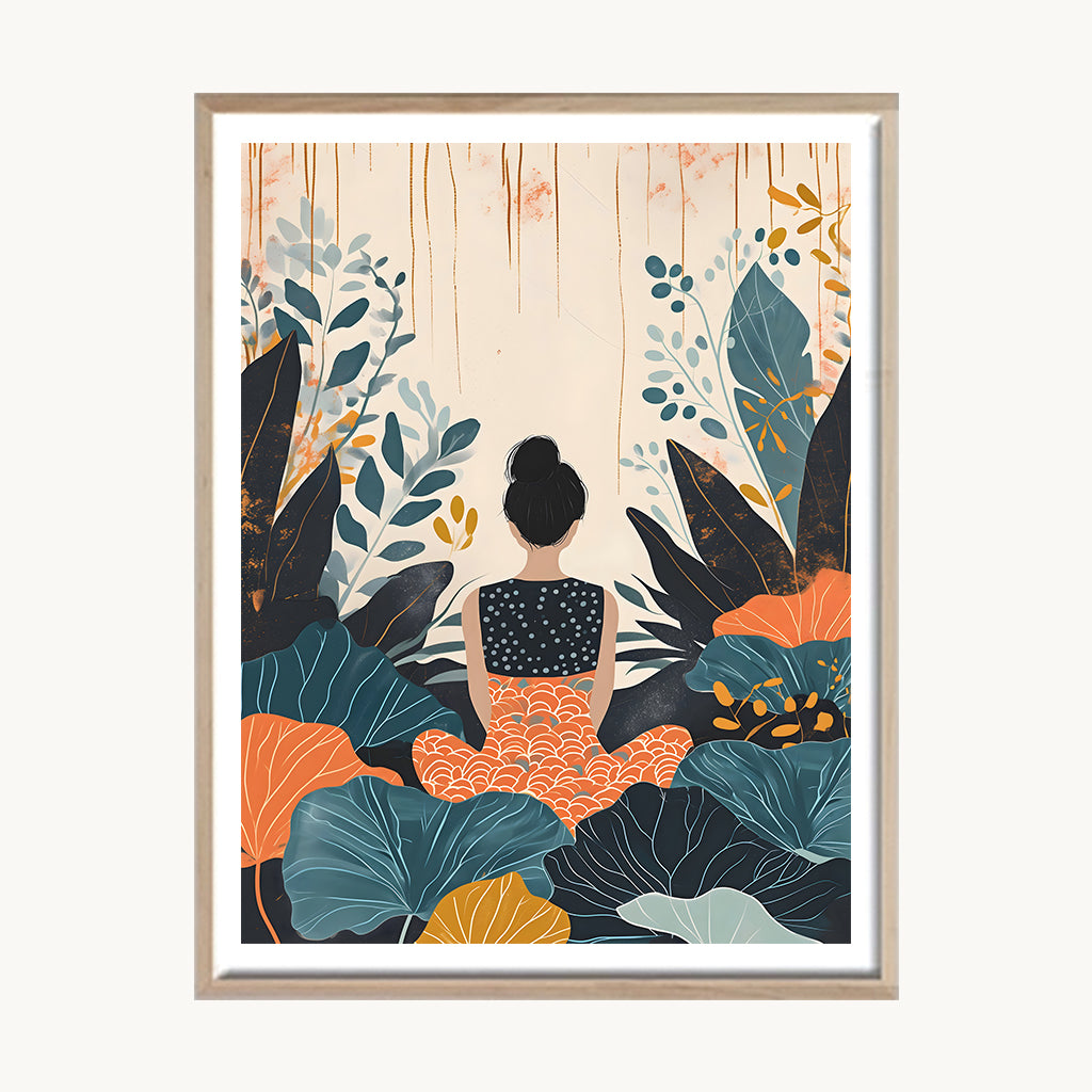 Cuadro Juvenil Naturaleza meditación