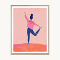 Cuadro Juvenil Yoga Rosa 1