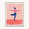 Cuadro Juvenil Yoga Rosa 2