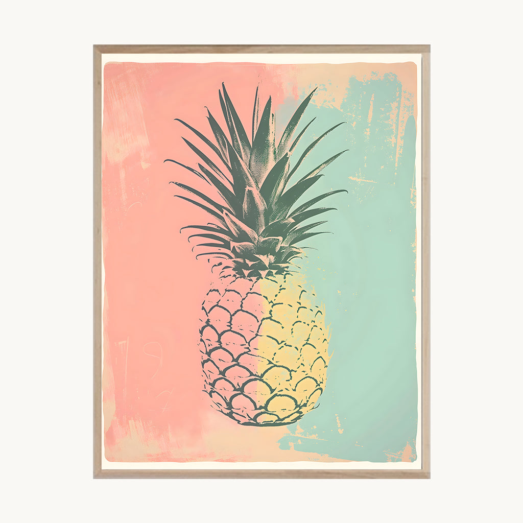 Cuadro Juvenil Piña Pastel