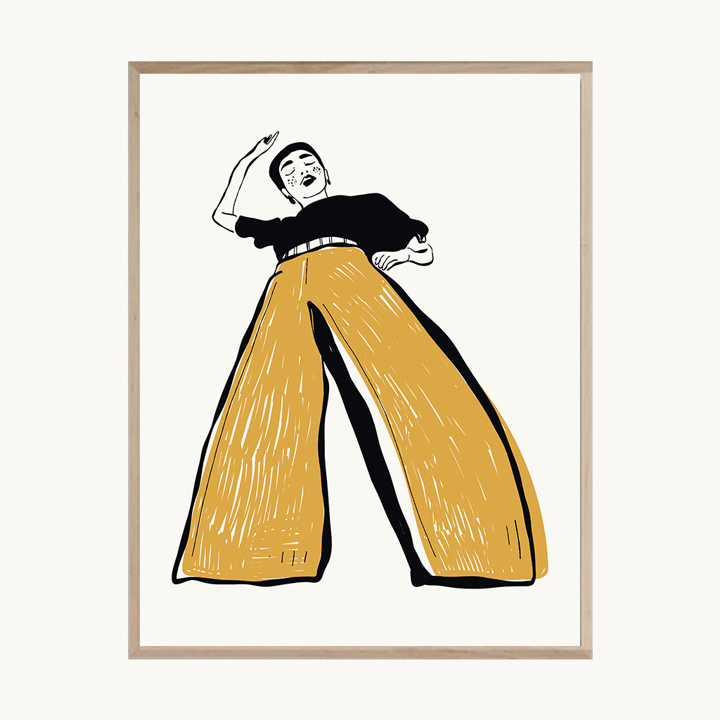 Cuadro Juvenil Jeans Amarillos