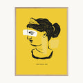 Cuadro Juvenil Rostro Clásico Amarillo
