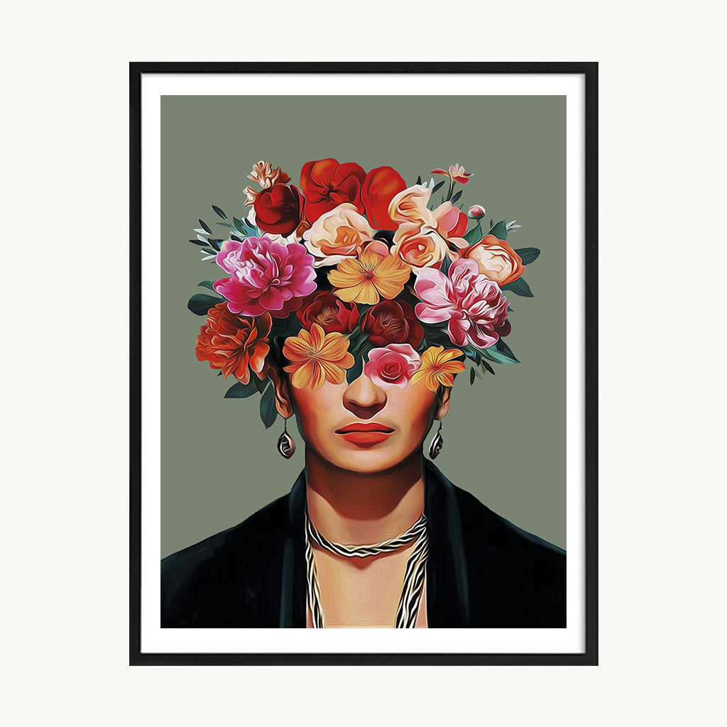 Cuadro Juvenil Frida Floral
