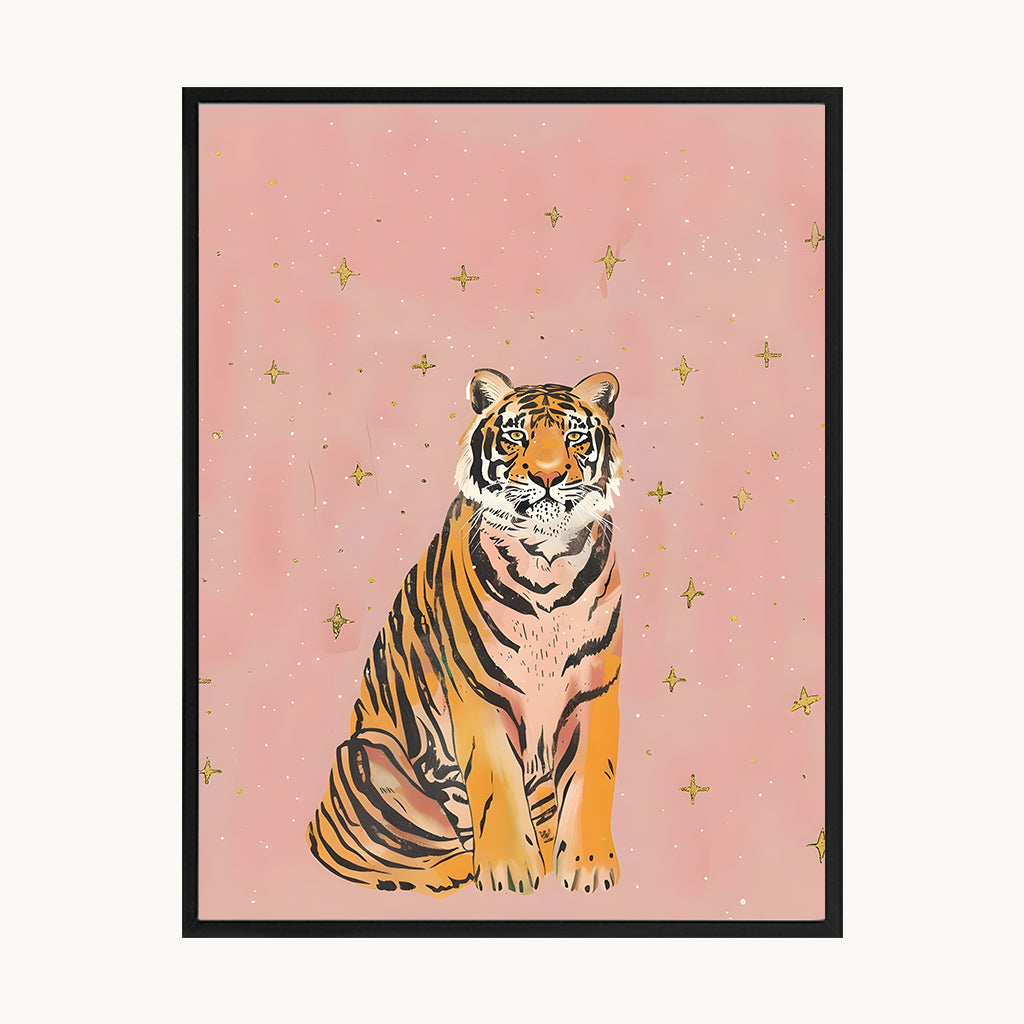 Cuadro Juvenil Tigre Pastel
