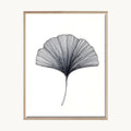Cuadro Arte Moderno Hoja Ginkgo Minimalista