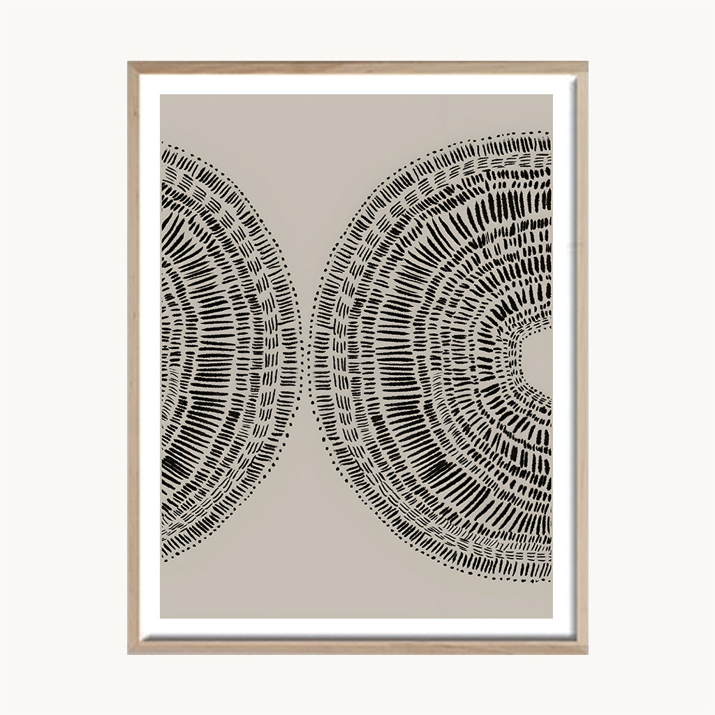 Cuadro Arte Moderno Patrón Circular Geométrico