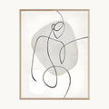 Cuadro Arte Moderno Dibujo Lineal Figura Continua