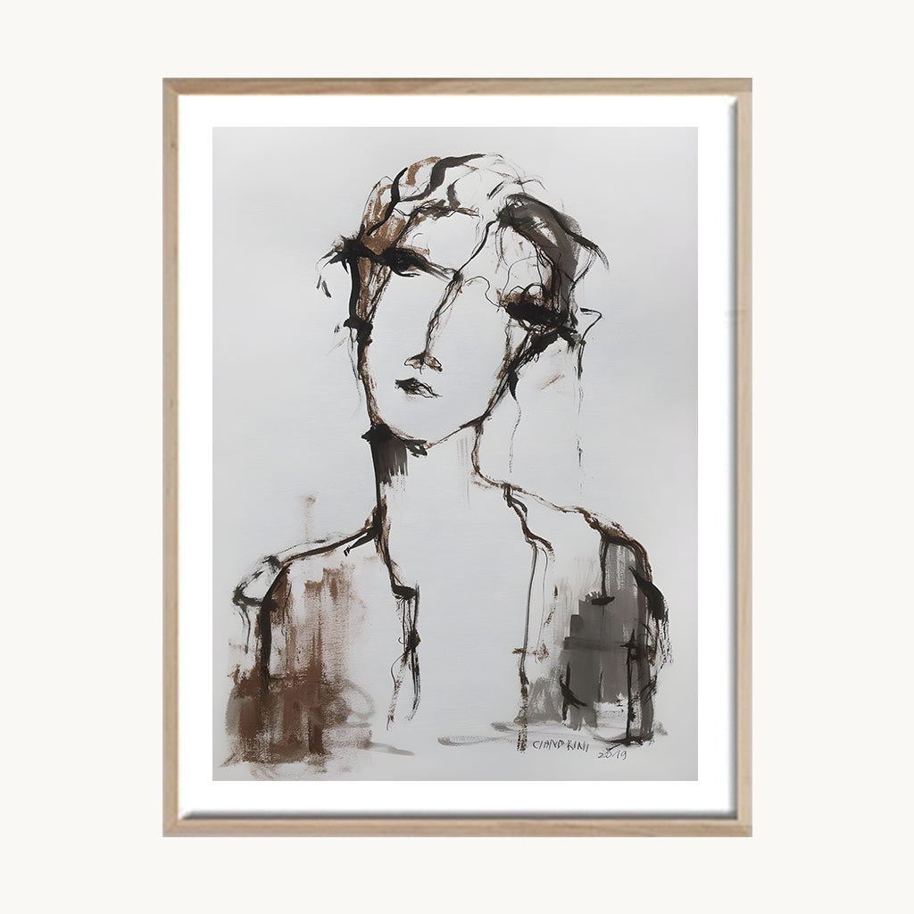 Cuadro Arte Moderno Retrato Boceto