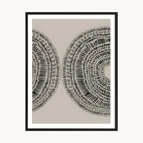 Cuadro Arte Moderno Patrón Circular Geométrico