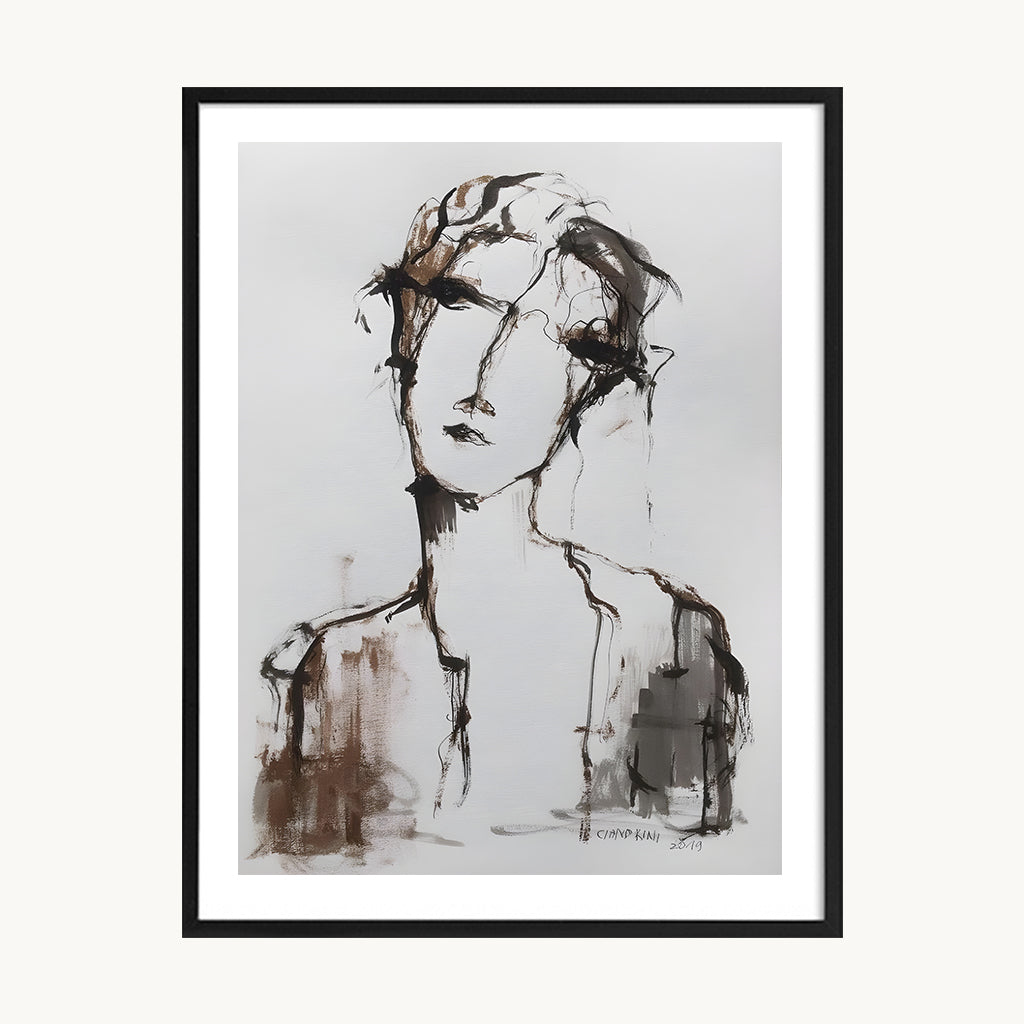 Cuadro Arte Moderno Retrato Boceto