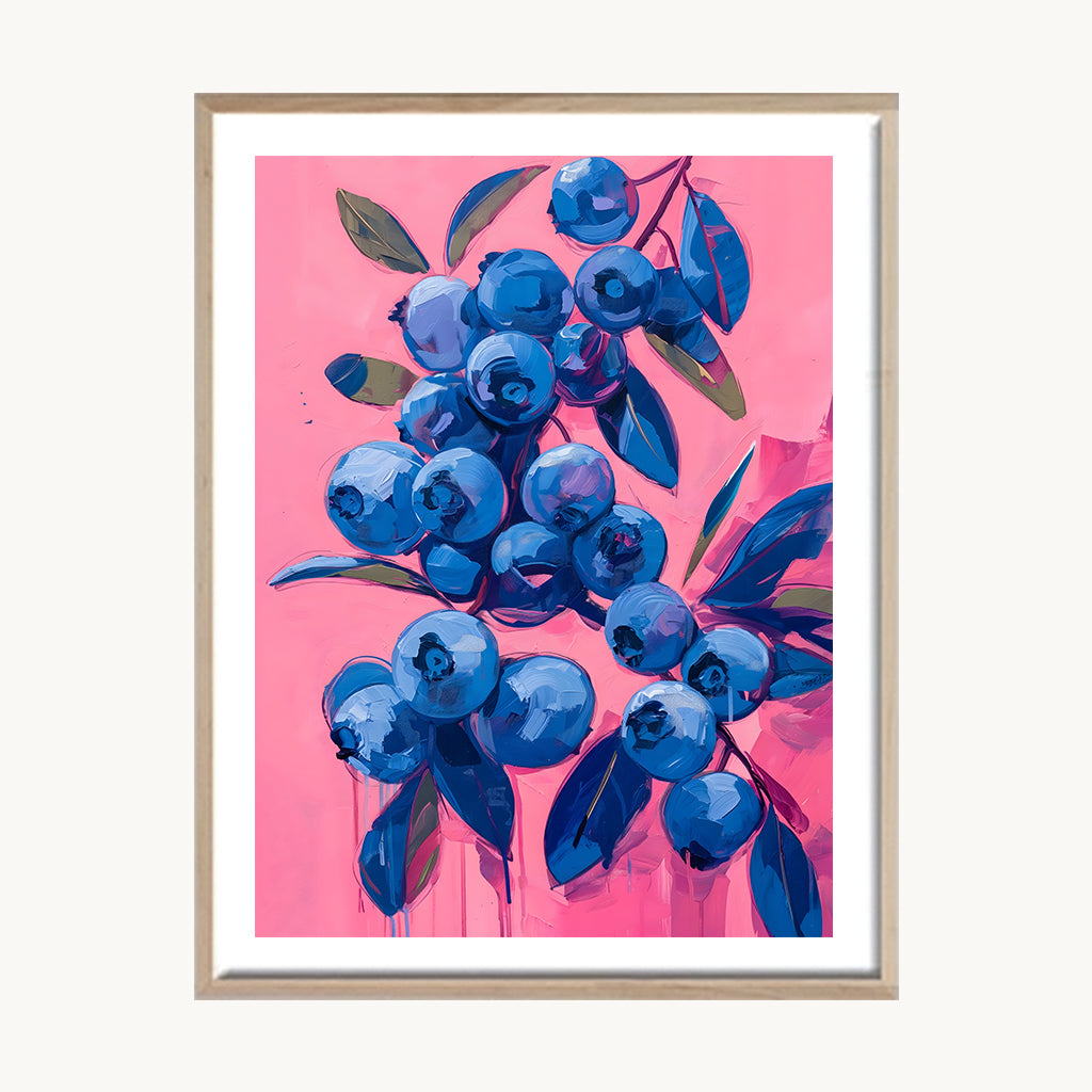 Cuadro Naturaleza Flores Azules Modernas Decorativas