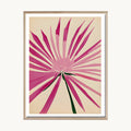 Cuadro Naturaleza Flor Radial Rosada Moderna 1