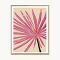 Cuadro Naturaleza Flor Radial Rosada Moderna 2