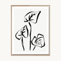 Cuadro Naturaleza Tres Hojas Lineales