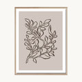 Cuadro Naturaleza Formas Orgánicas Line Art Natural