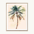 Cuadro Playa Palmera Tropical Playa Estilo Verano