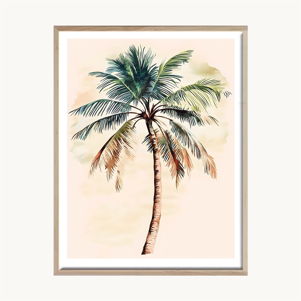 Cuadro Playa Palmera Tropical Playa Estilo Verano