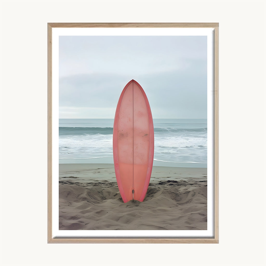 Cuadro Playa Tabla de Surf Playa en calma