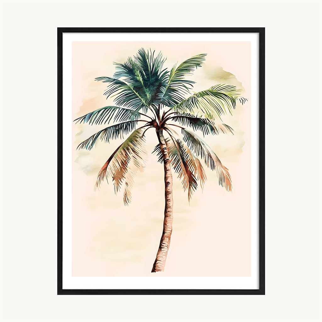 Cuadro Playa Palmera Tropical Playa Estilo Verano