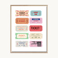 Cuadro Letras Labels Color Pop