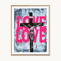 Cuadro Letras Love Pink Urban