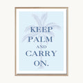 Cuadro Letras Keep Calm Blue