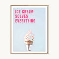 Cuadro Letras Ice Cream Quote