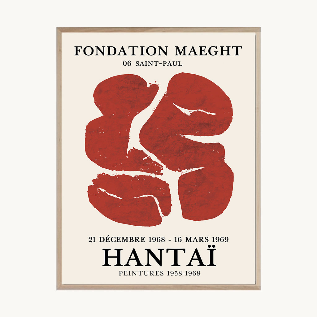 Cuadro Letras Hantai Rojo
