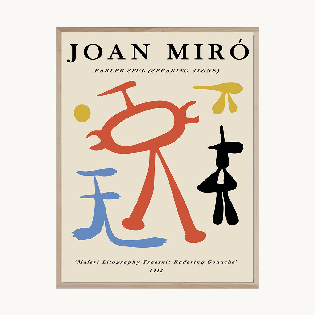 Cuadro Letras Joan Miró Primarios 1