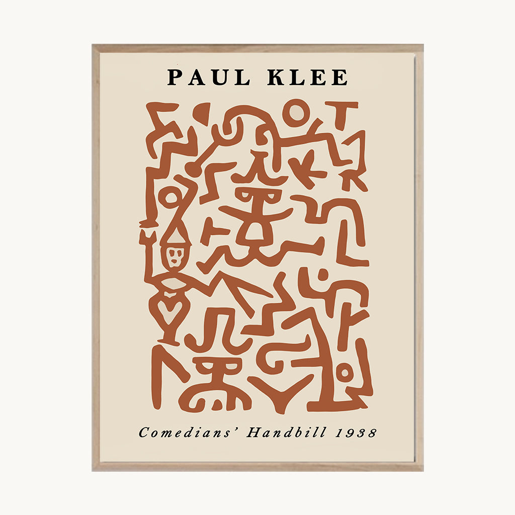 Cuadro Letras Paul Klee Abstracto Tierra