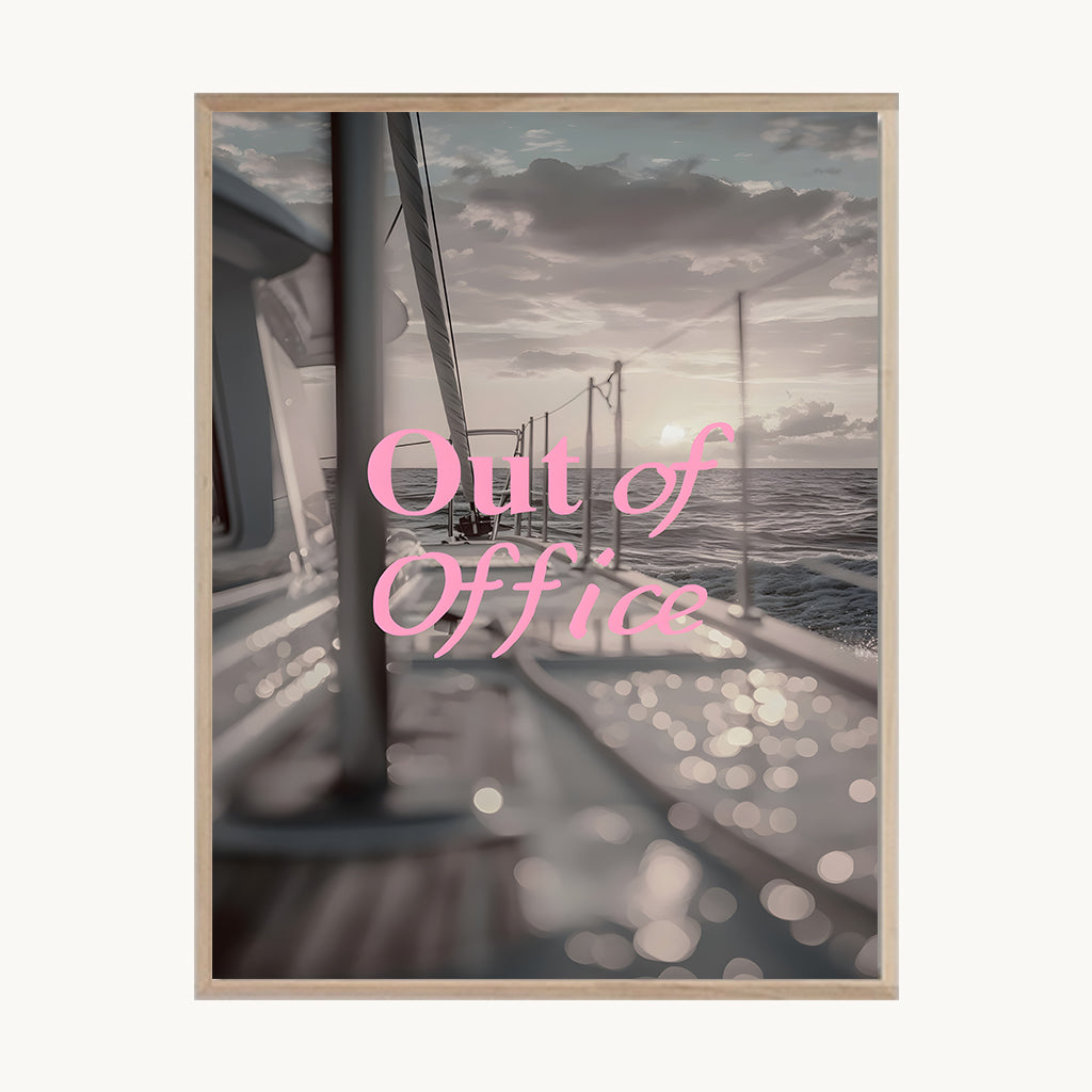 Cuadro Letras Out of office