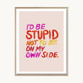 Cuadro Letras Frase Pink Attitude