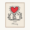Cuadro Letras Corazón Love Lineal