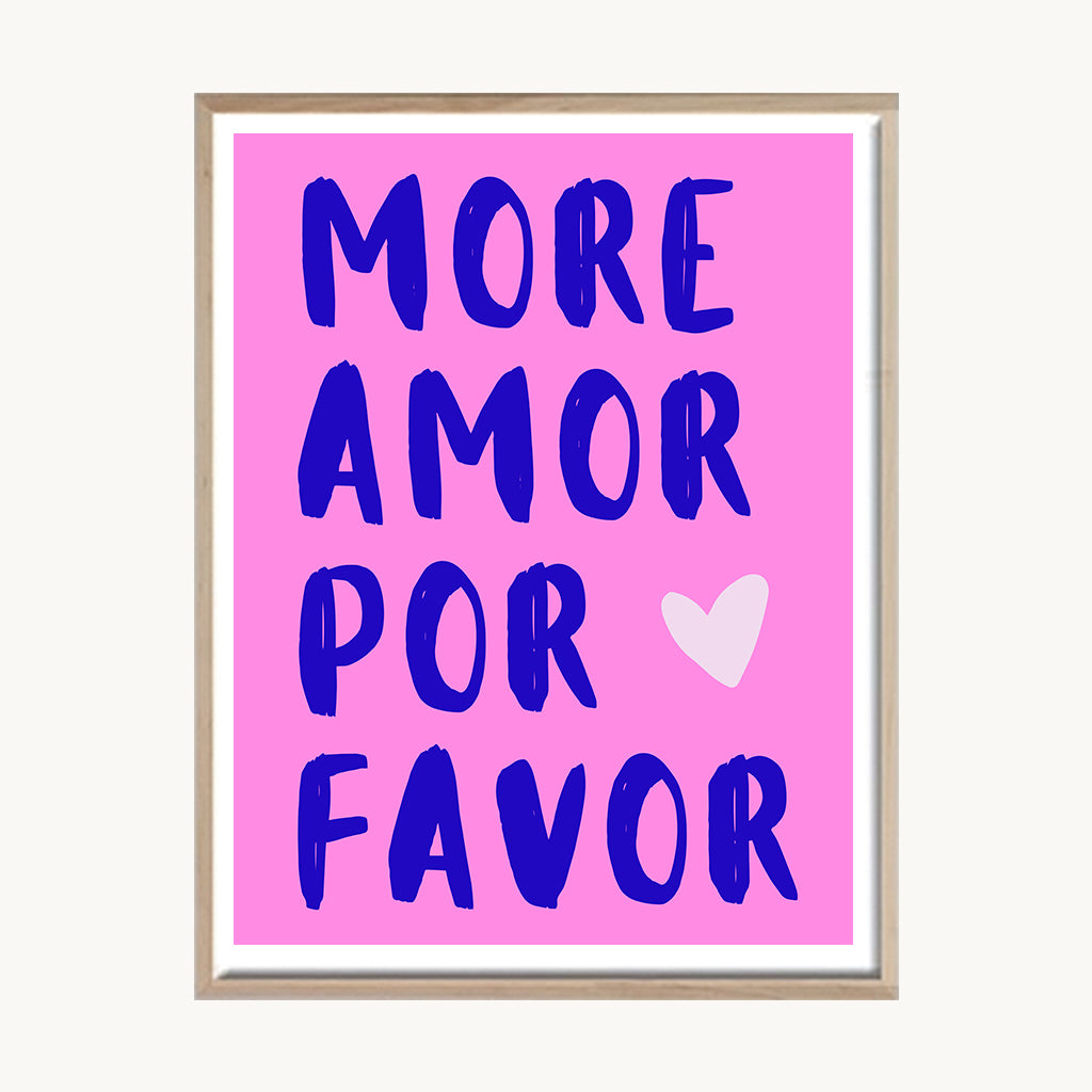 Cuadro Letras More Amor Por Favor