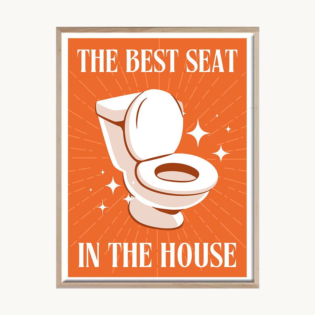 Cuadro Letras The Best Seat