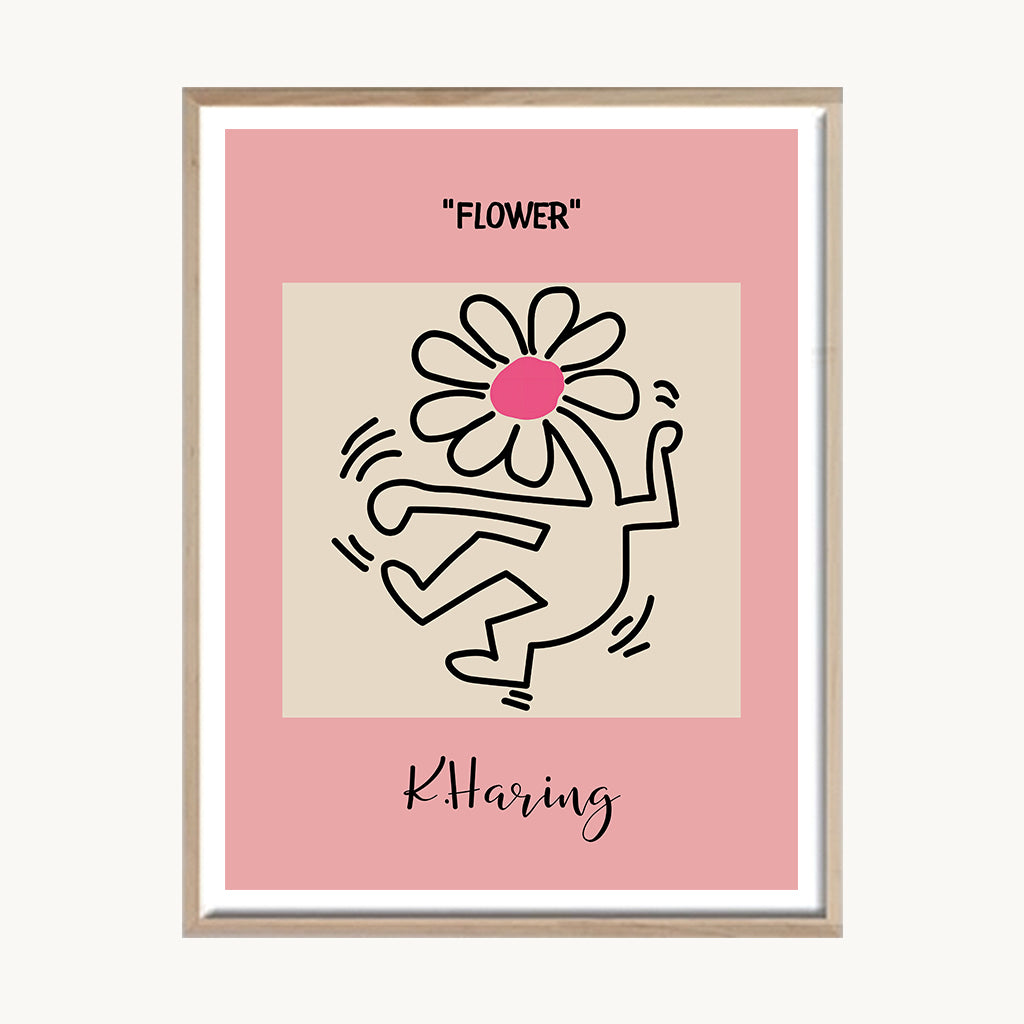 Cuadro Letras Amor Sketch Rosa