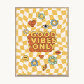 Cuadro Letras Good Vibes Check
