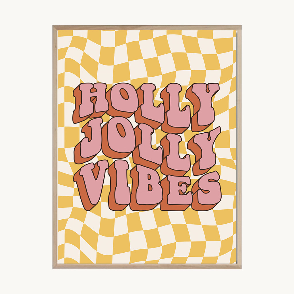 Cuadro Letras Holly Jolly Vibes