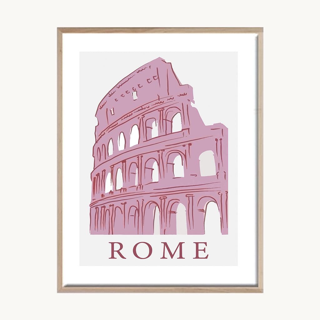 Cuadro Letras Frase Roma Vintage