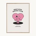 Cuadro Letras Corazón Rosa Pop