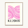 Cuadro Letras Frase Ilusión Rosa