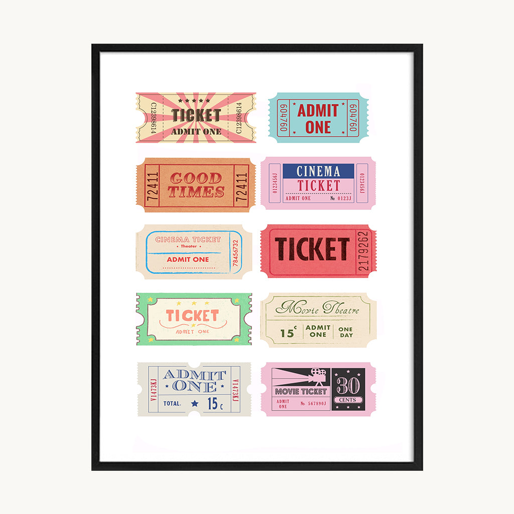 Cuadro Letras Labels Color Pop