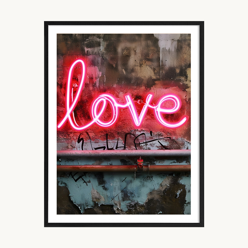 Cuadro Letras Love Neón